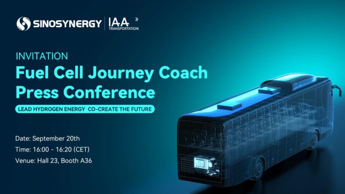 Sinosynergy’s European Debut in Iaa 2022: Teams Up With Global Brands to Present a Hydrogen Fuel Cell Journey Coach and Superior Fuel Cell Products
